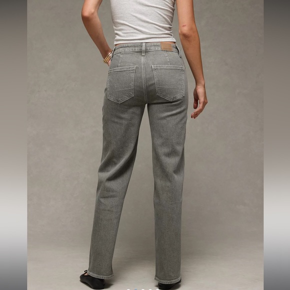 AEO Grey Stovepipe Jeans - Picture 2 of 10